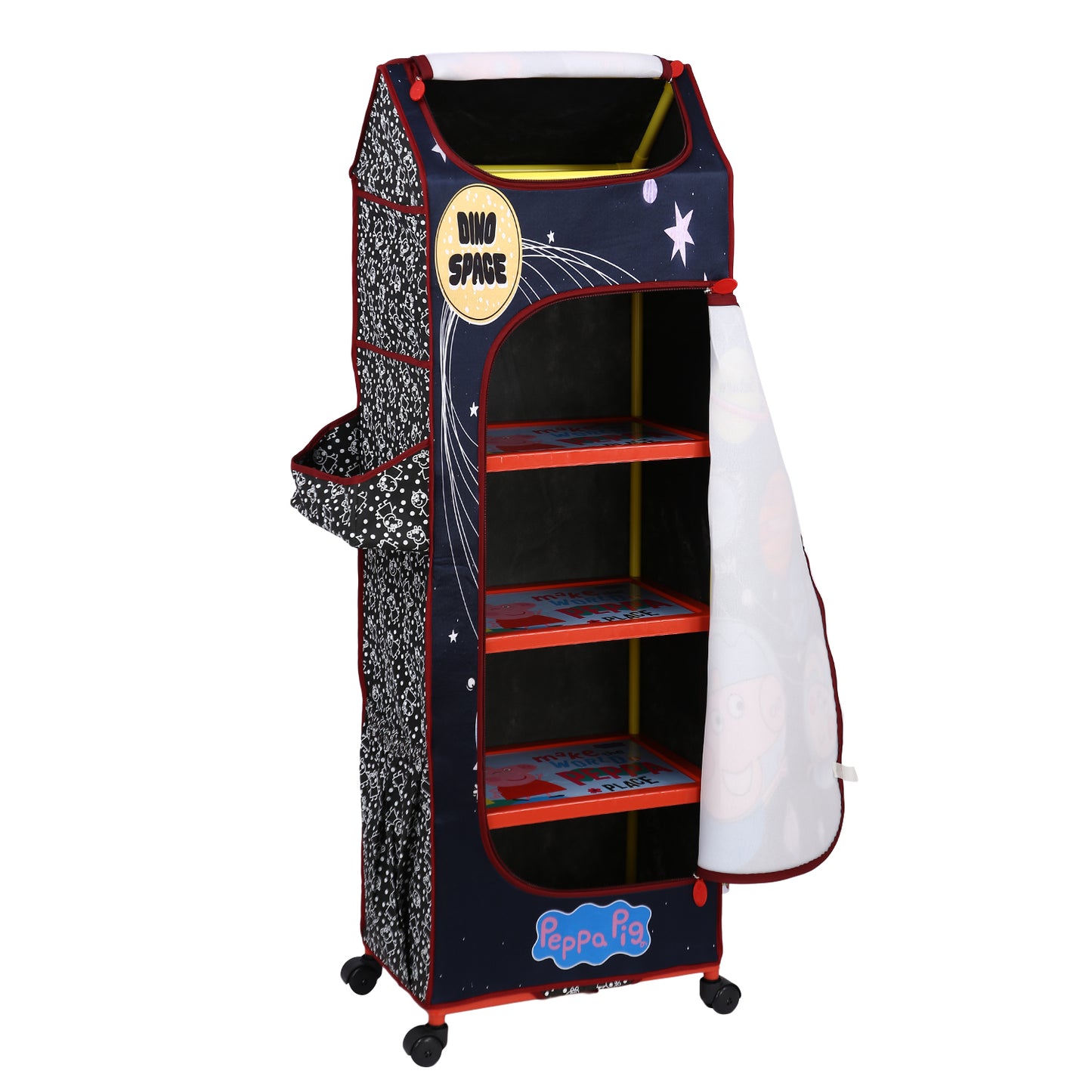 Kudos Kids Peppa Pig Space Wardrobe 5 shelves