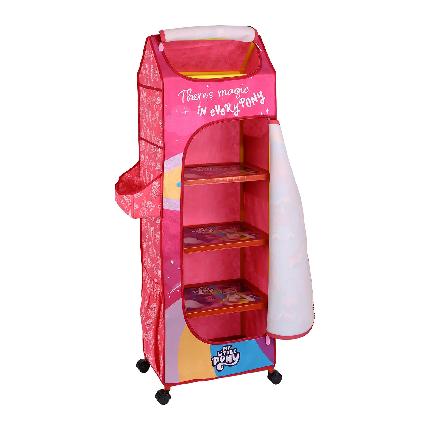 Kudos Kids My Little Pony Wardrobe 5 shelves - Pink