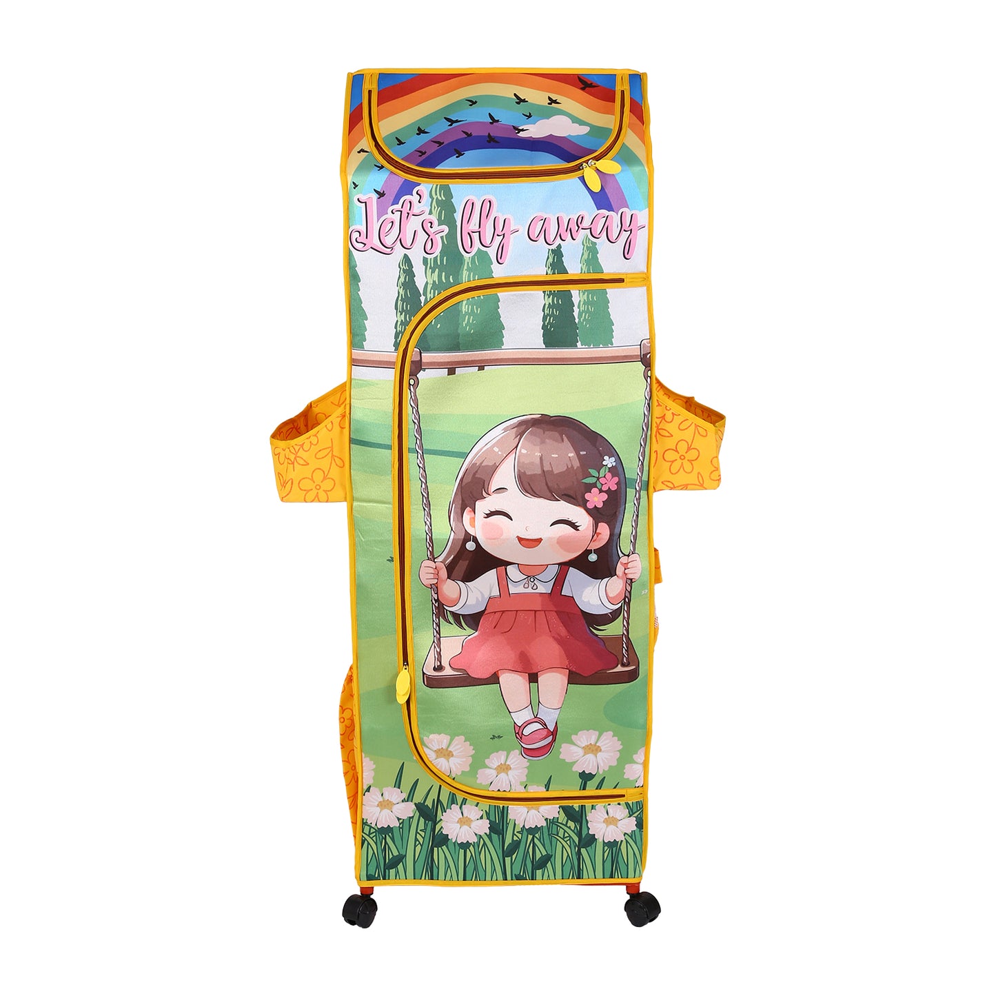 Kudos Character Edition Girl on Swing 5 Shelves Wardrobes
