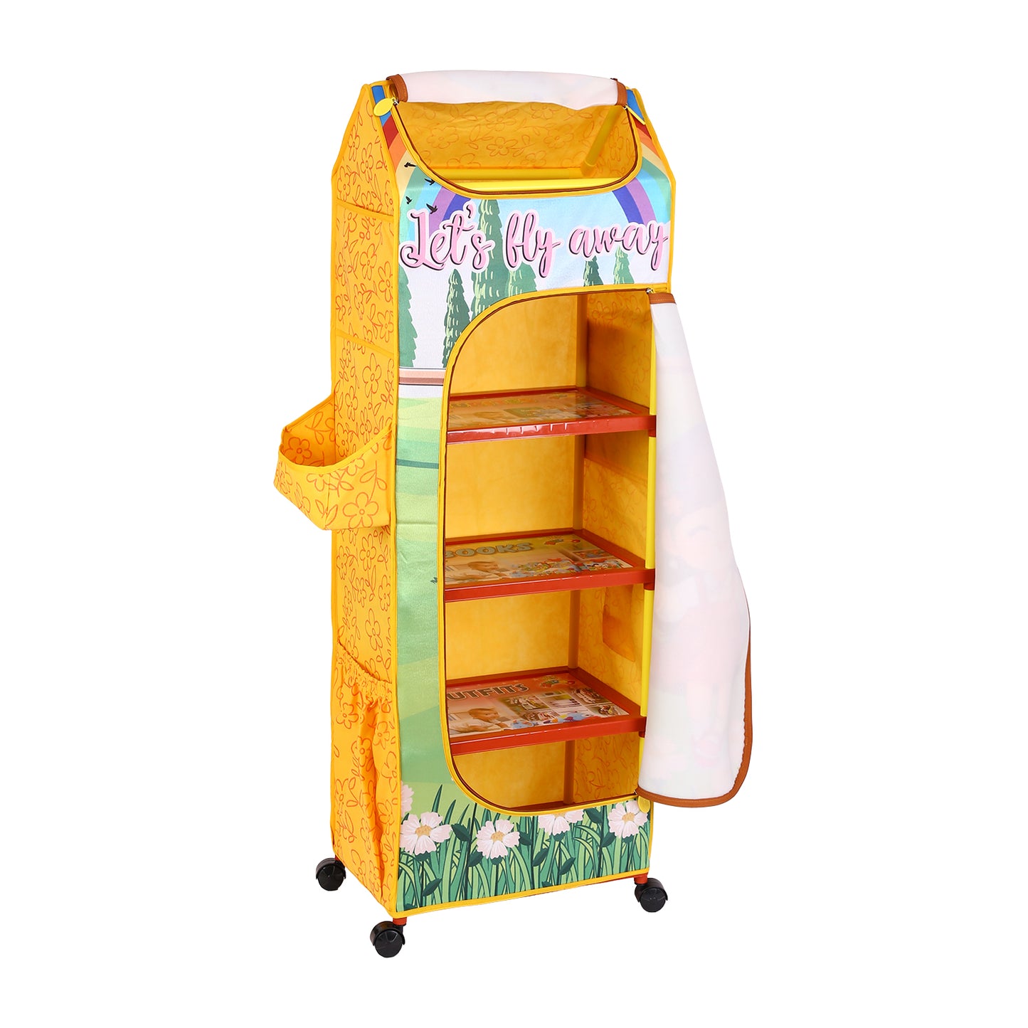 Kudos Character Edition Girl on Swing 5 Shelves Wardrobes