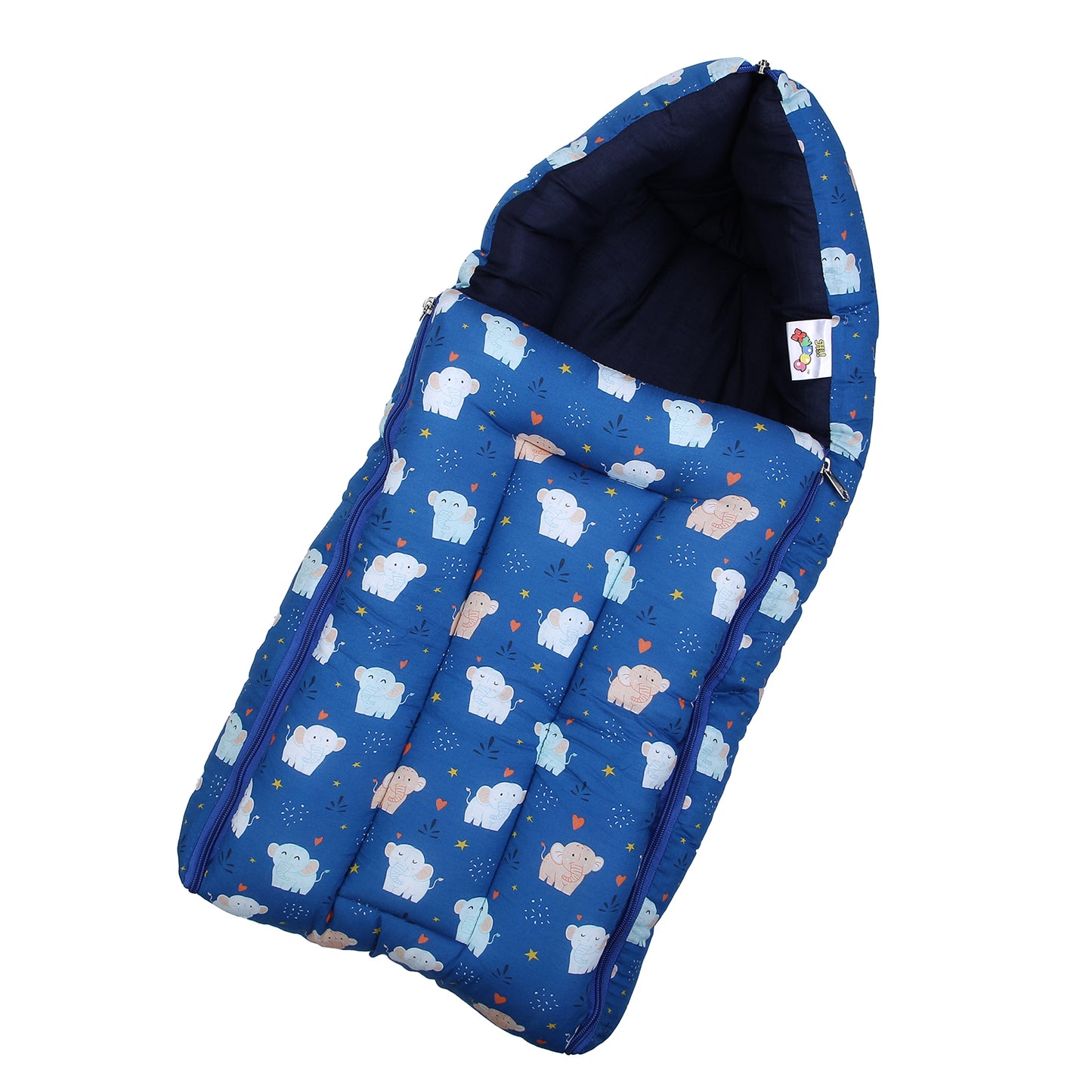 Cozy carry Nest - Elephant - Blue