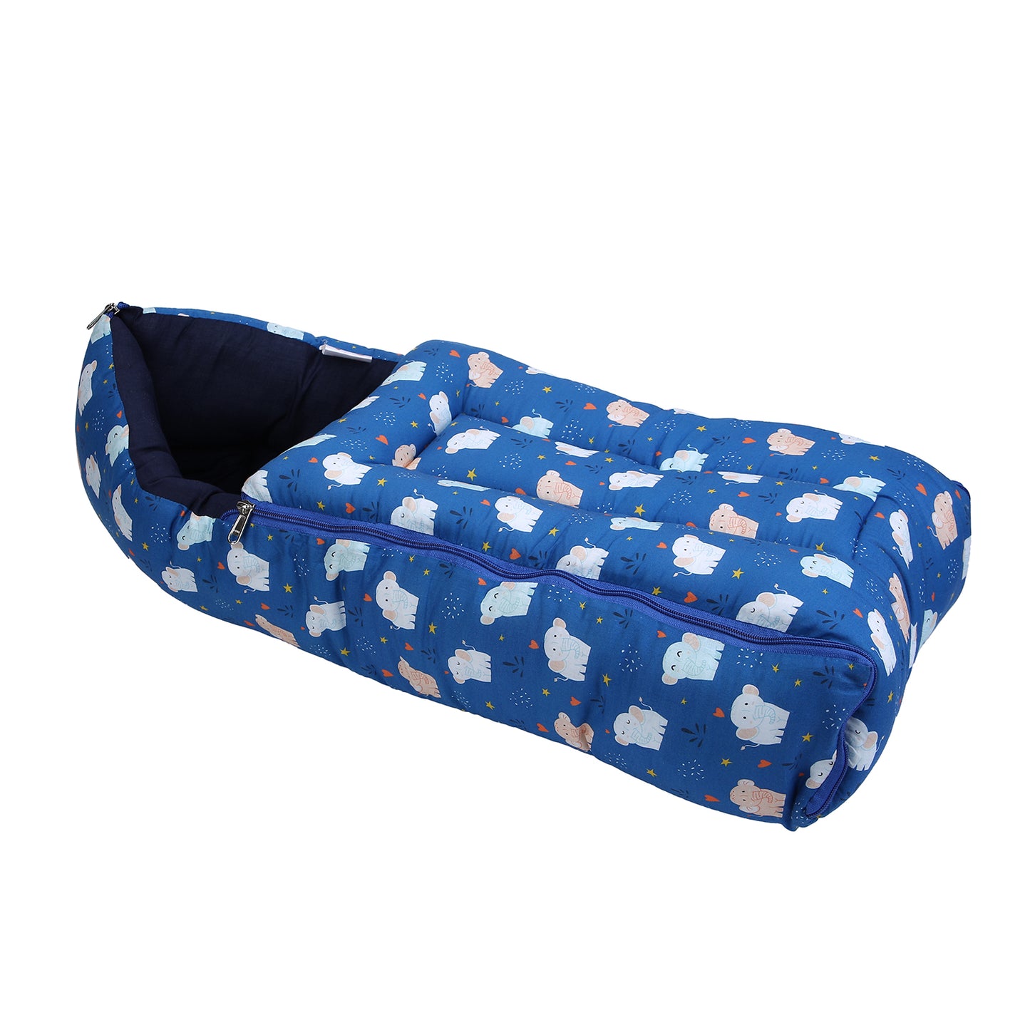 Cozy carry Nest - Elephant - Blue