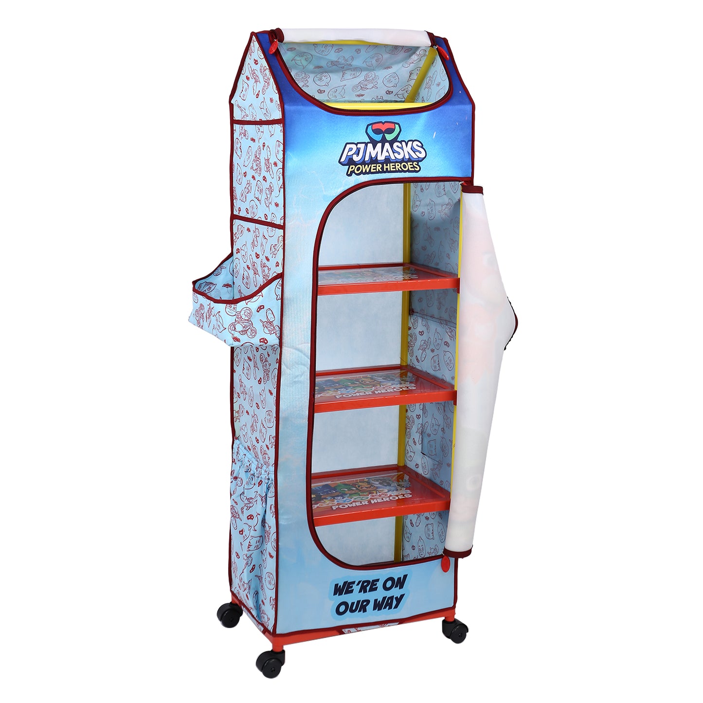 Kudos Kids PJ Masks Wardrobe 5 shelves Light Blue