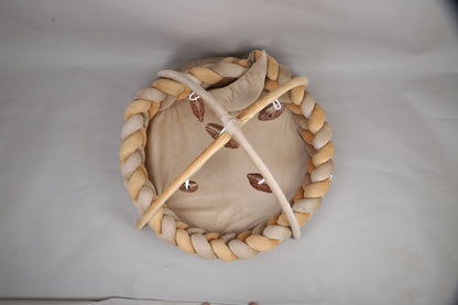 Kudos Cozy Braided Baby Play Gym with Safari Animal Toys