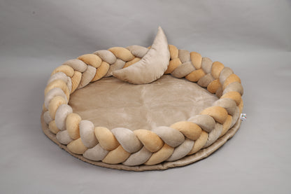 Kudos Cozy Braided Baby Play Gym with Safari Animal Toys